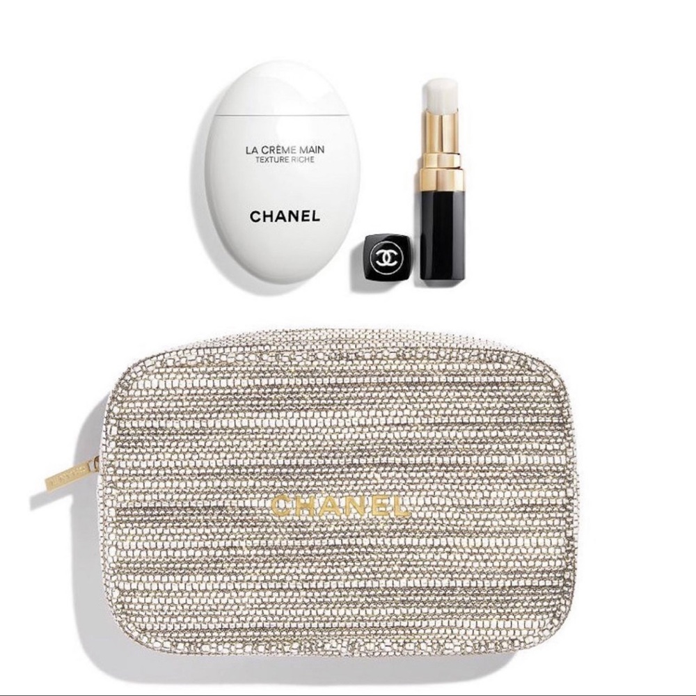Chanel 2022 Gift Set Hand Cream Lip Balm